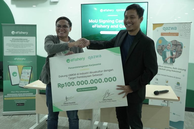 Qazwa dan eFishery Dukung Kemajuan Pembudidaya Ikan Lokal Melalui Kabayan