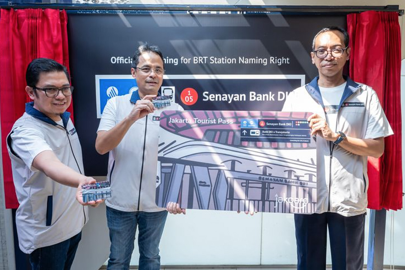 Bank DKI Dukung Transportasi Publik Melalui Penamaan Halte Transjakarta