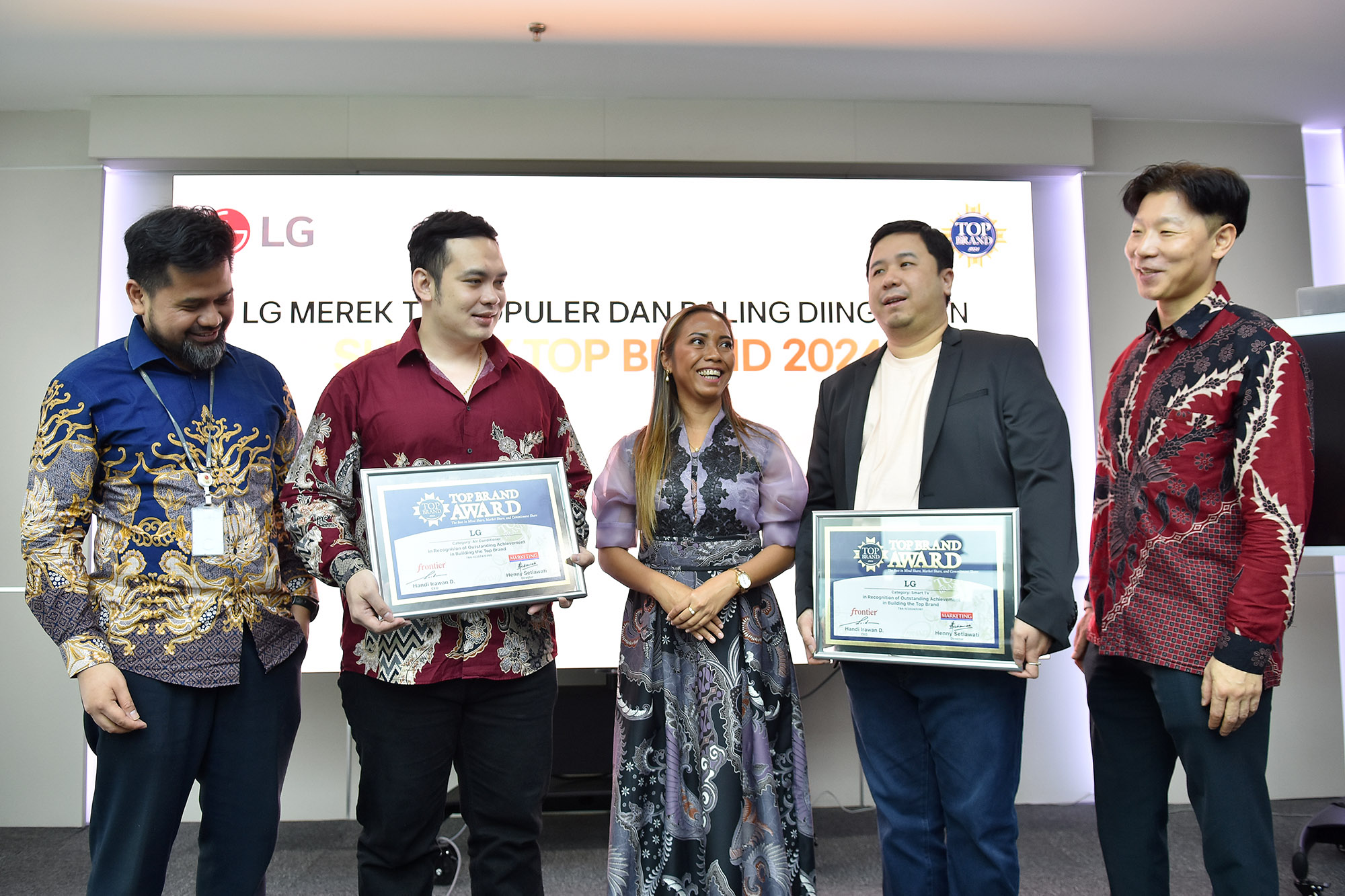 Keren, LG Jadi Merek Terpopuler Top Brand Award 2024