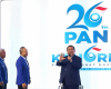 Momen Pidato Prabowo Subianto Berdasi Biru di Kongres PAN
