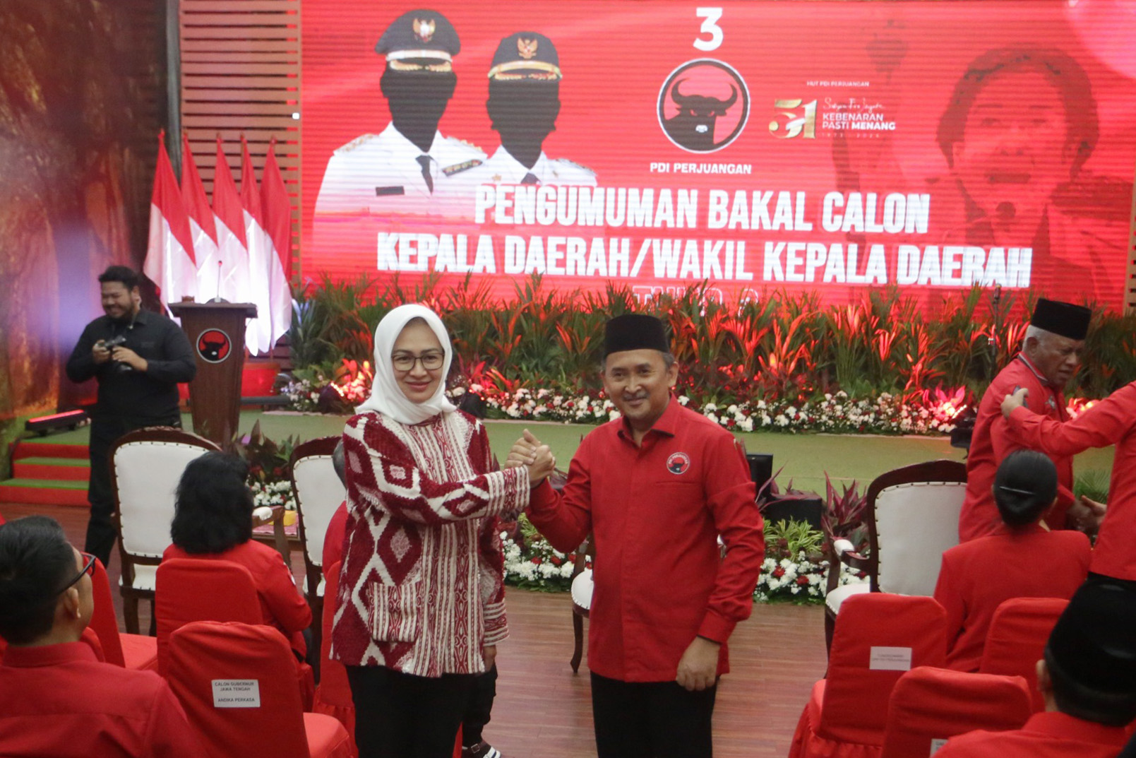 Sah, PDIP Jagokan Airin dan Andika Perkasa di Banten dan Jawa Tengah