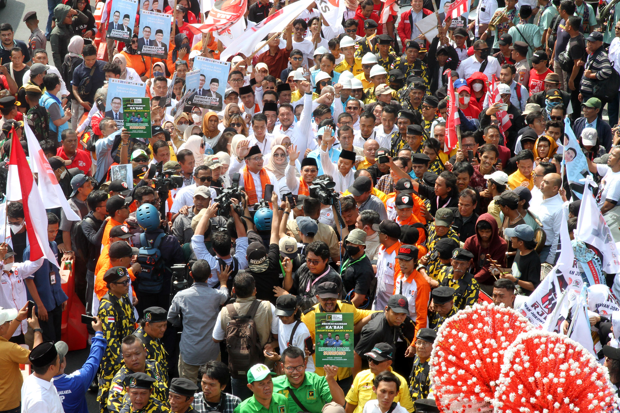 Daftar ke KPU, Pasangan RK-Suswono Janji Atasi Banjir hingga Kemacetan Jika Terpilih
