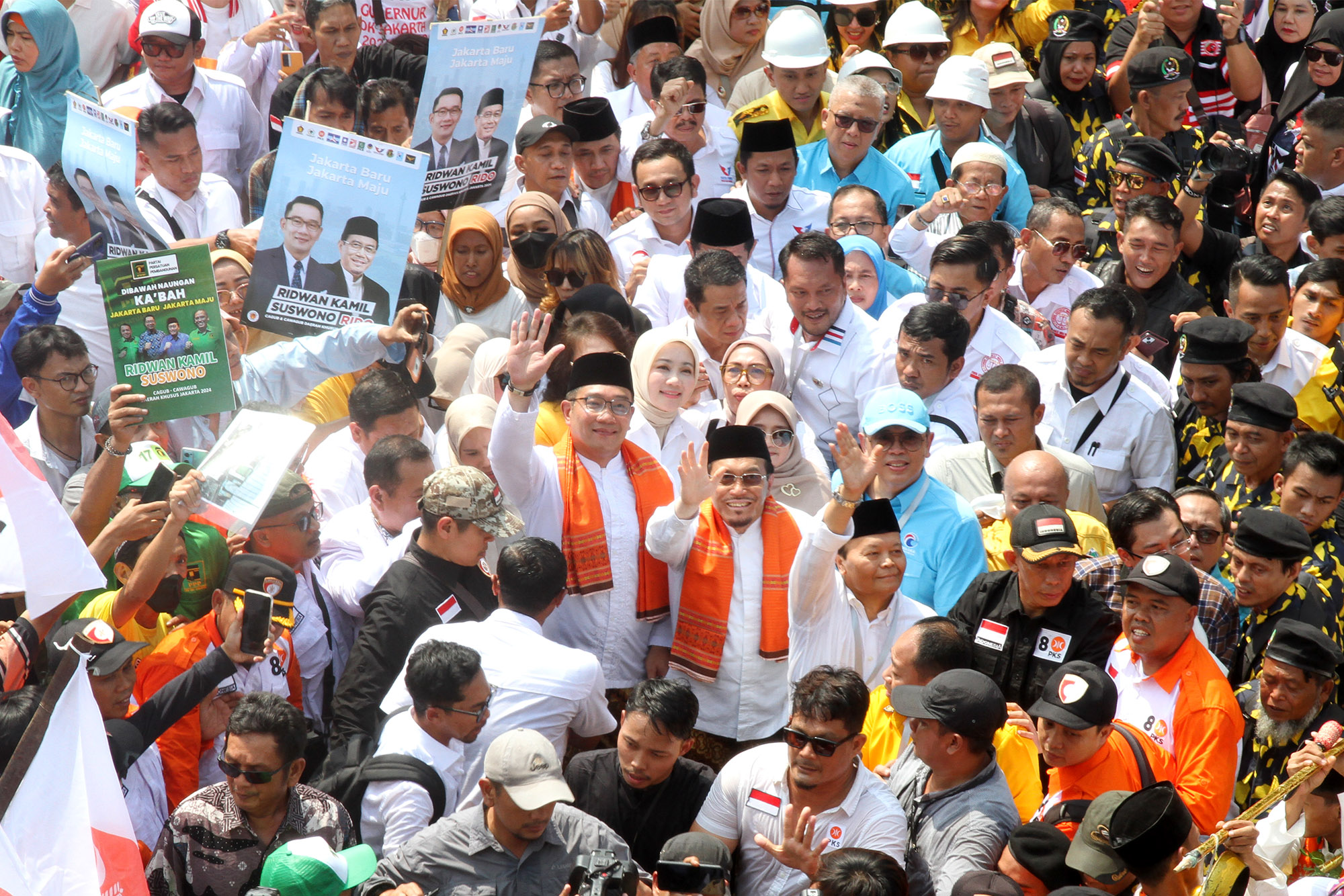 Daftar ke KPU, Pasangan RK-Suswono Janji Atasi Banjir hingga Kemacetan Jika Terpilih