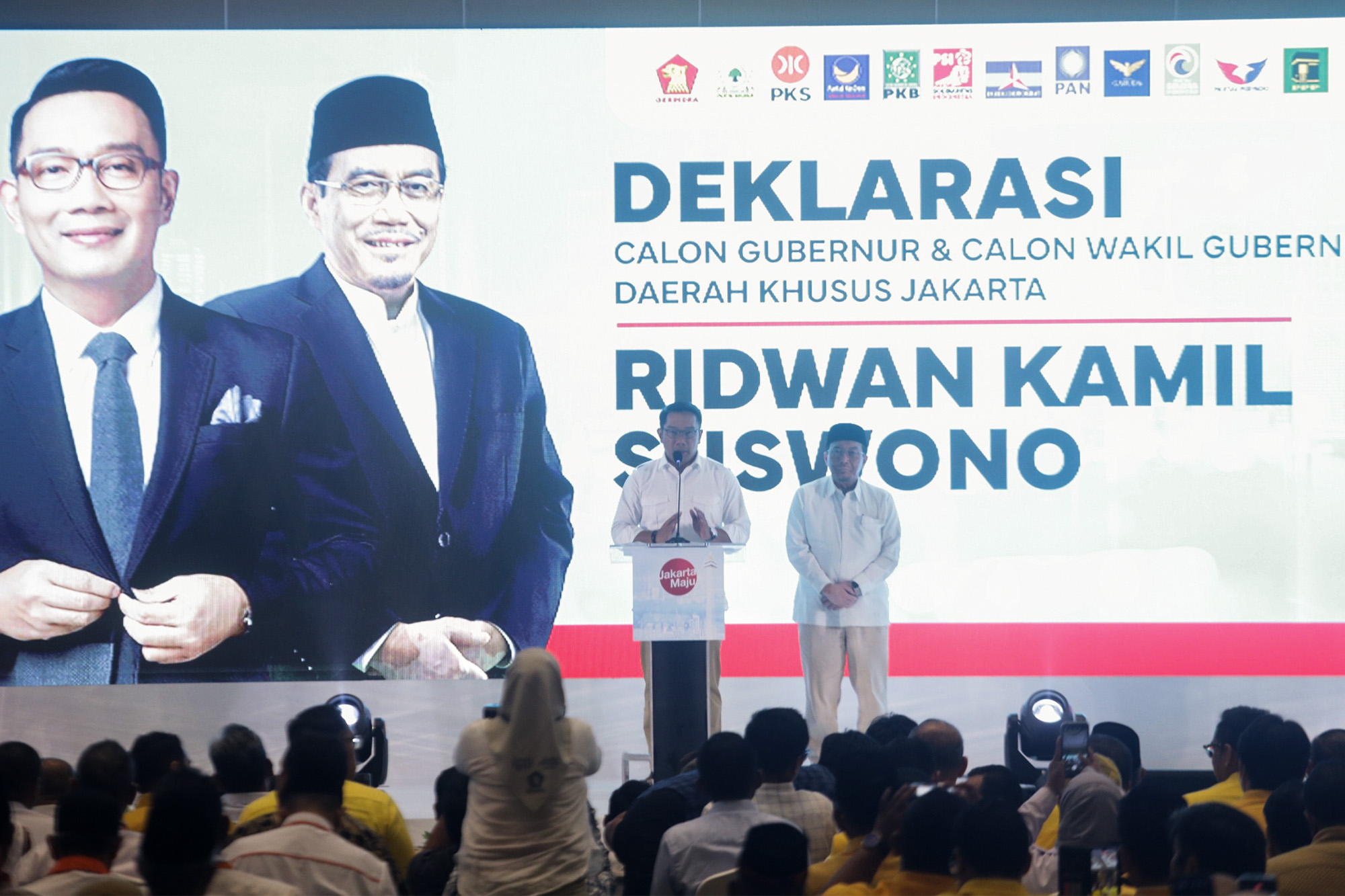 12 Partai KIM Resmi Mengusung Ridwan Kamil-Suswono dalam Pilkada 2024