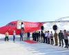 Pesawat Kepresidenan Mendarat Perdana di Bandara Nusantara IKN