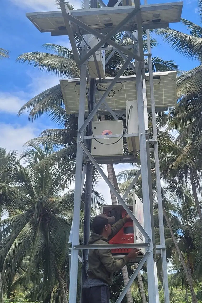 Hadapi Potensi Bencana, Desa Tupa Pasang Sistem Peringatan Dini Banjir