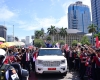 Antusiasme Warga Sambut Presiden Prabowo Subianto dengan Yel-yel