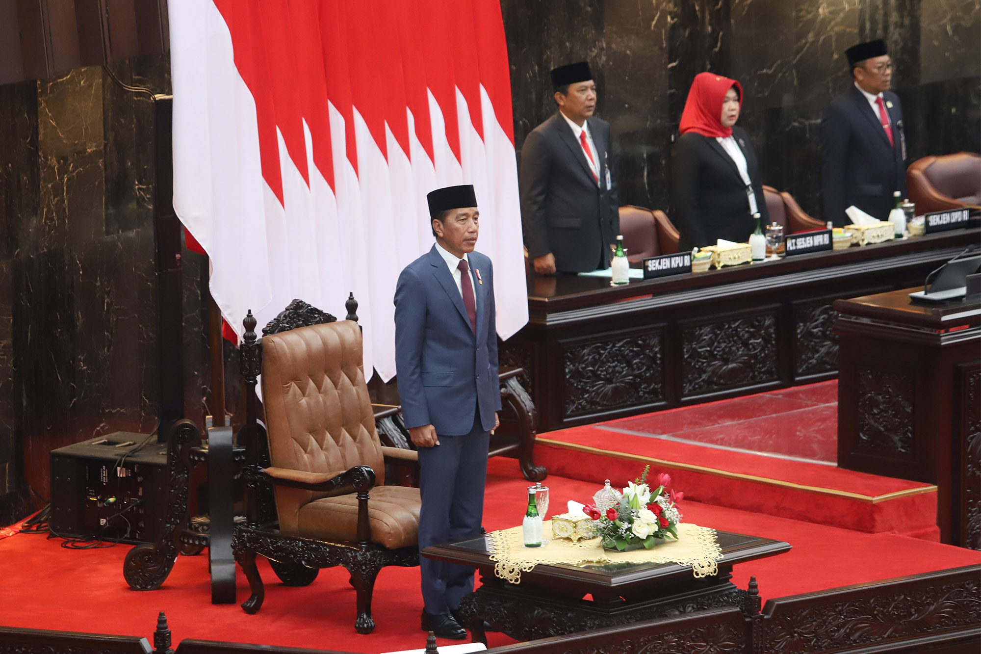 Momen Sidang Paripurna Pelantikan Anggota DPR/DPD/MPR RI
