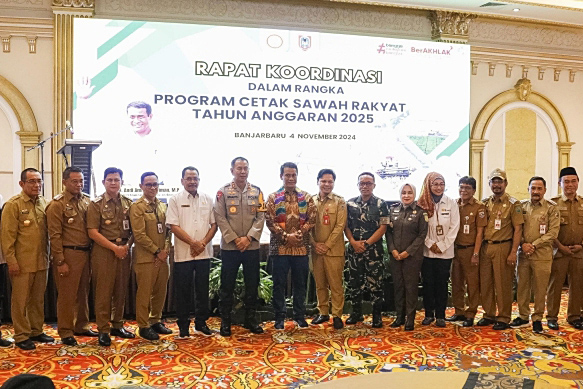 Kementan Siap Cetak Sawah 500.000 Hektare di Kalimantan Selatan