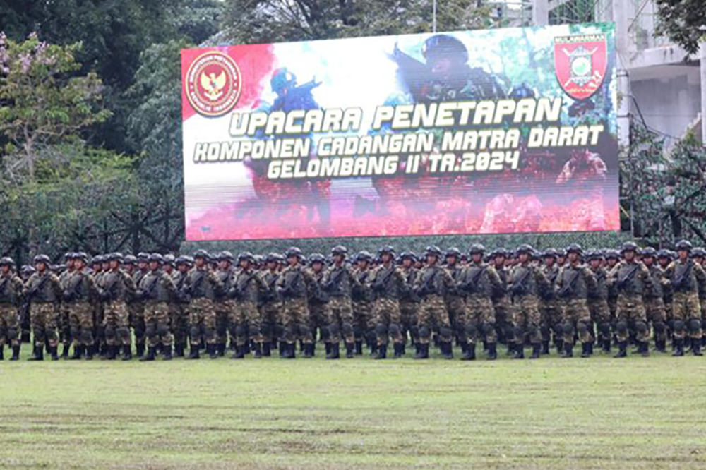 Kemenhan Resmi Menetapkan 500 Orang sebagai Komcad Matra Darat