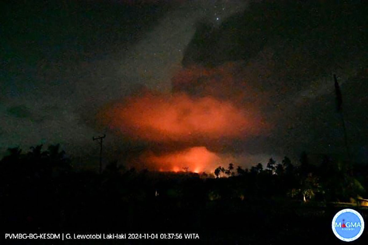 Aktivitas Gunung Lewotobi Laki-laki Meningkat, PVMBG Imbau Warga Waspada
