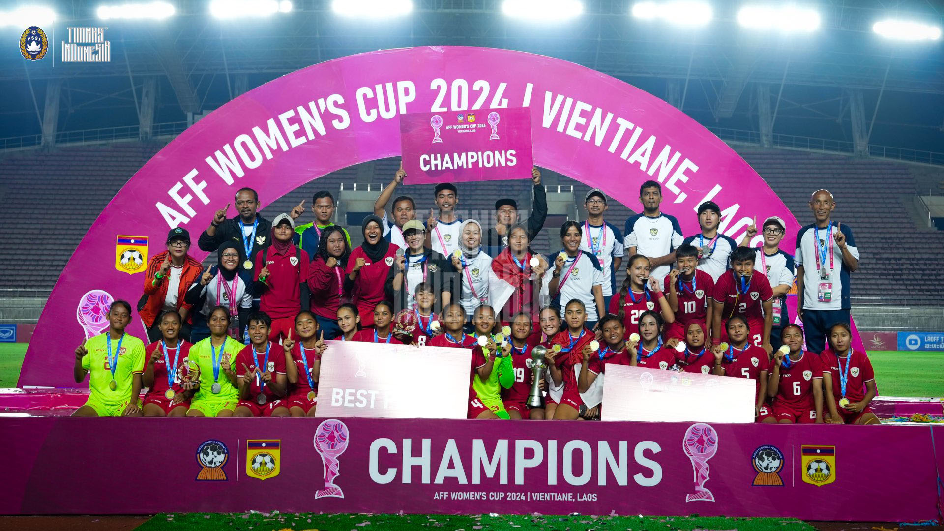 Timnas Putri Indonesia Sabet Piala AFF Wanita 2024, Usai Tundukan Kamboja 3-1
