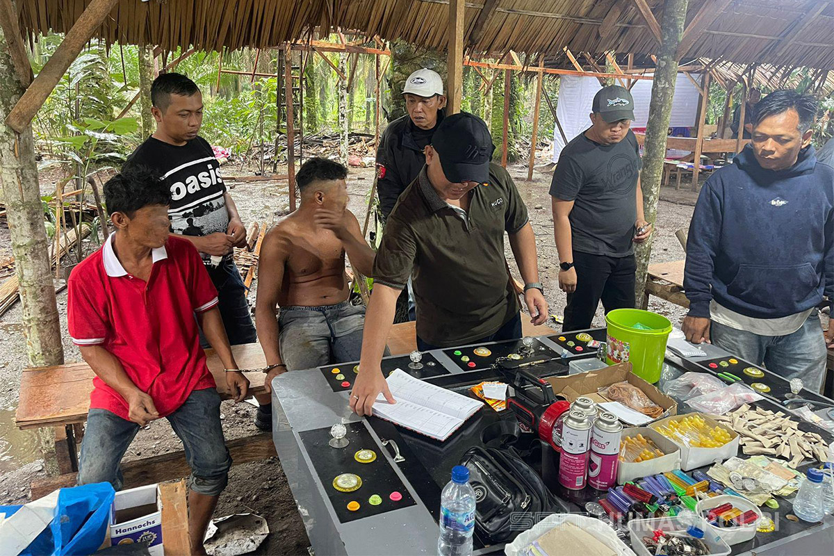 Aparat Bakar Gubug Narkoba dan Judi di wilayah Binjai
