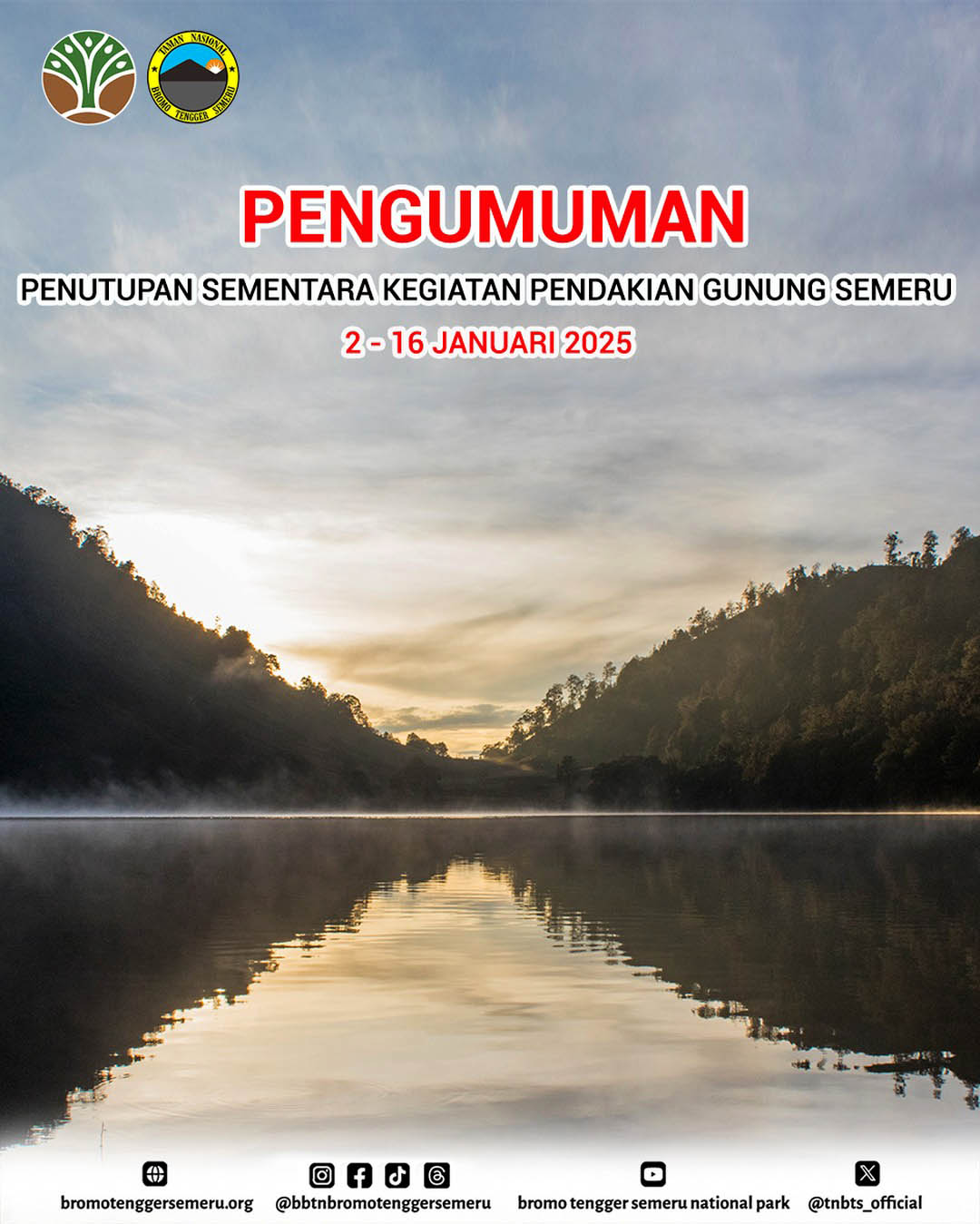 Cuaca Ekstrem, Jalur Pendakian Gunung Semeru Mulai Ditutup Hingga 16 Januari