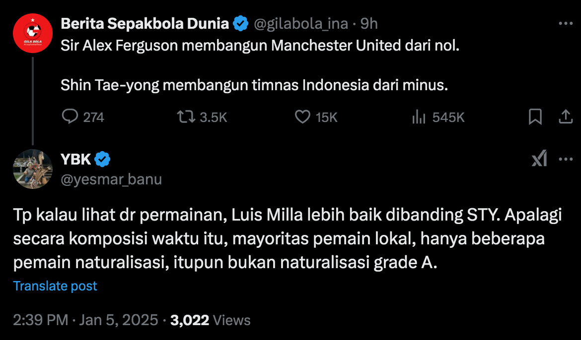 Isu Pemecatan Shin Tae-yong Trending, Ini Reaksi Warganet 