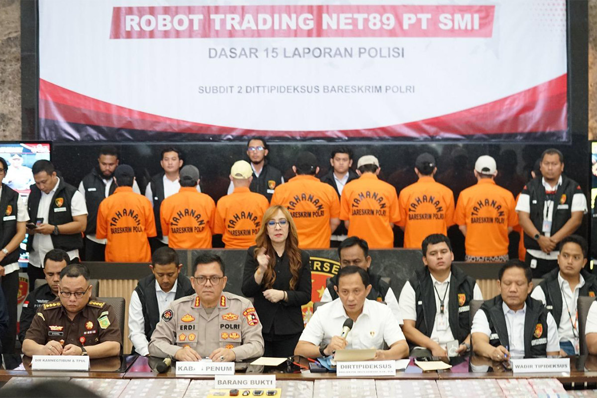 Bareskrim Polri Sita Aset Rp1,5 Triliun Kasus Robot Trading Net89, Tiga Buron