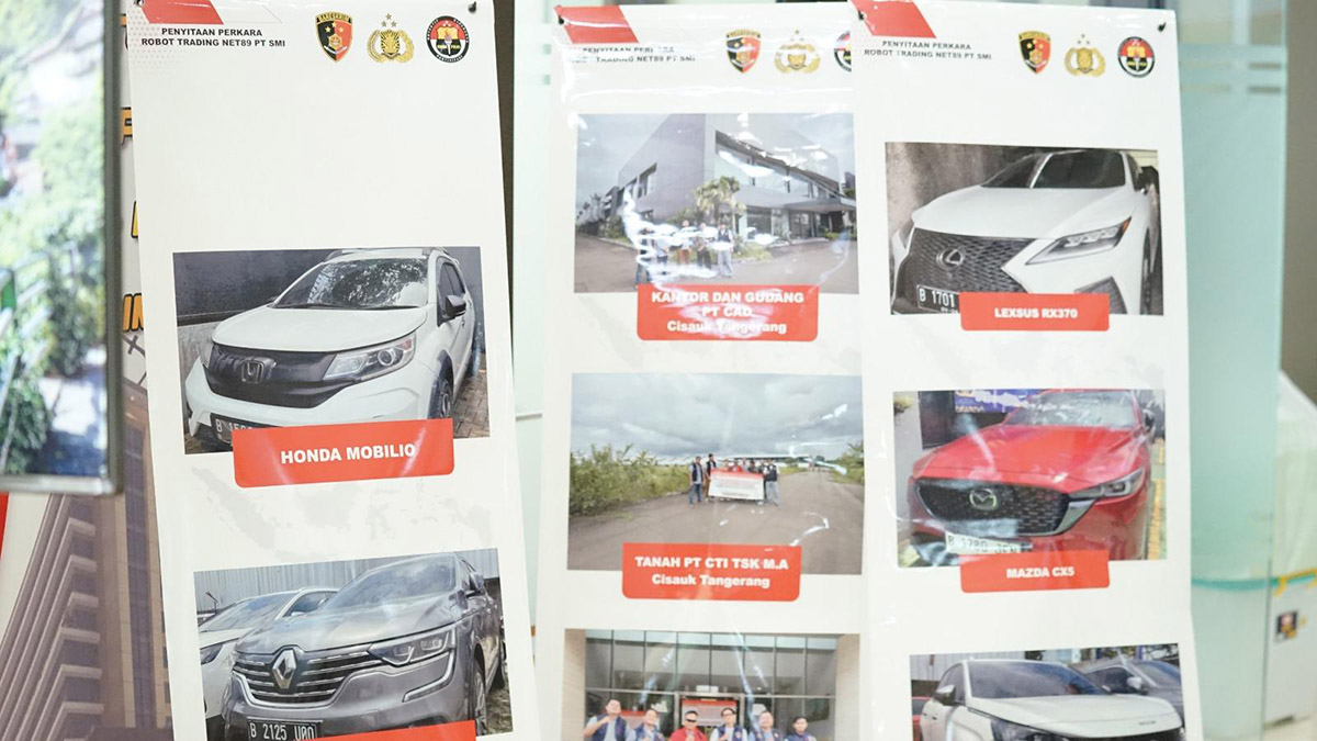 Bareskrim Polri Sita Aset Rp1,5 Triliun Kasus Robot Trading Net89, Tiga Buron