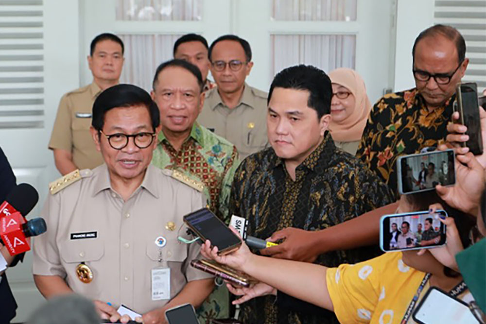 Erick Thohir dan Pramono Anung Sepakati Perbaikan Infrastruktur JIS