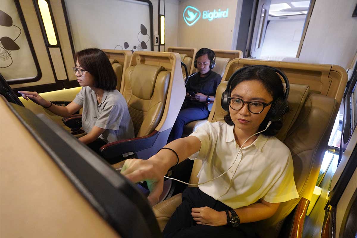 Bus Bigbird Alpha Premium, Hotel Berjalan dengan Fasilitas Mewah
