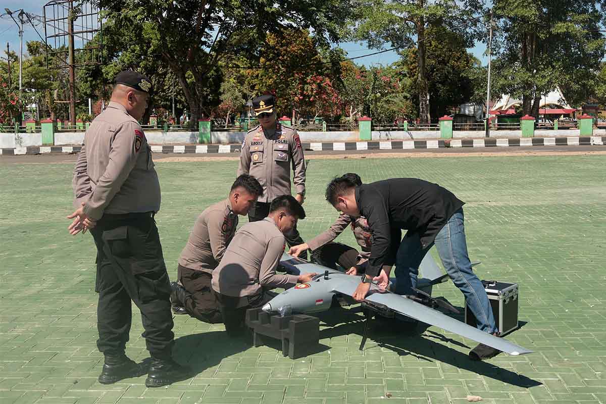 Berantas Tambang Ilegal, Polda Riau Awasi Penambangan di Kuantan Singingi Pakai Drone