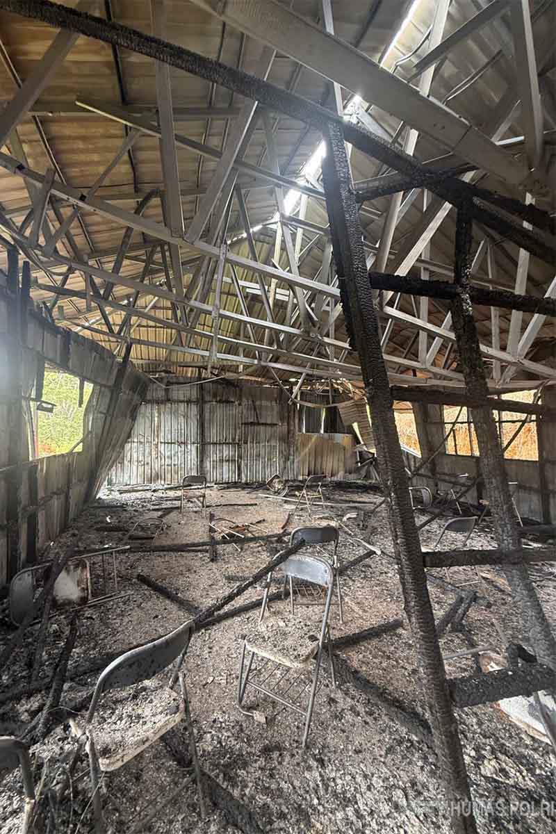 SMP Negeri Kiwirok Hangus Dibakar KKB, Aparat Kejar Pelaku