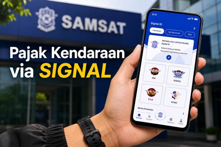 Bayar Pajak Kendaraan Kini Tak Perlu ke Samsat, Cukup Pakai SIGNAL