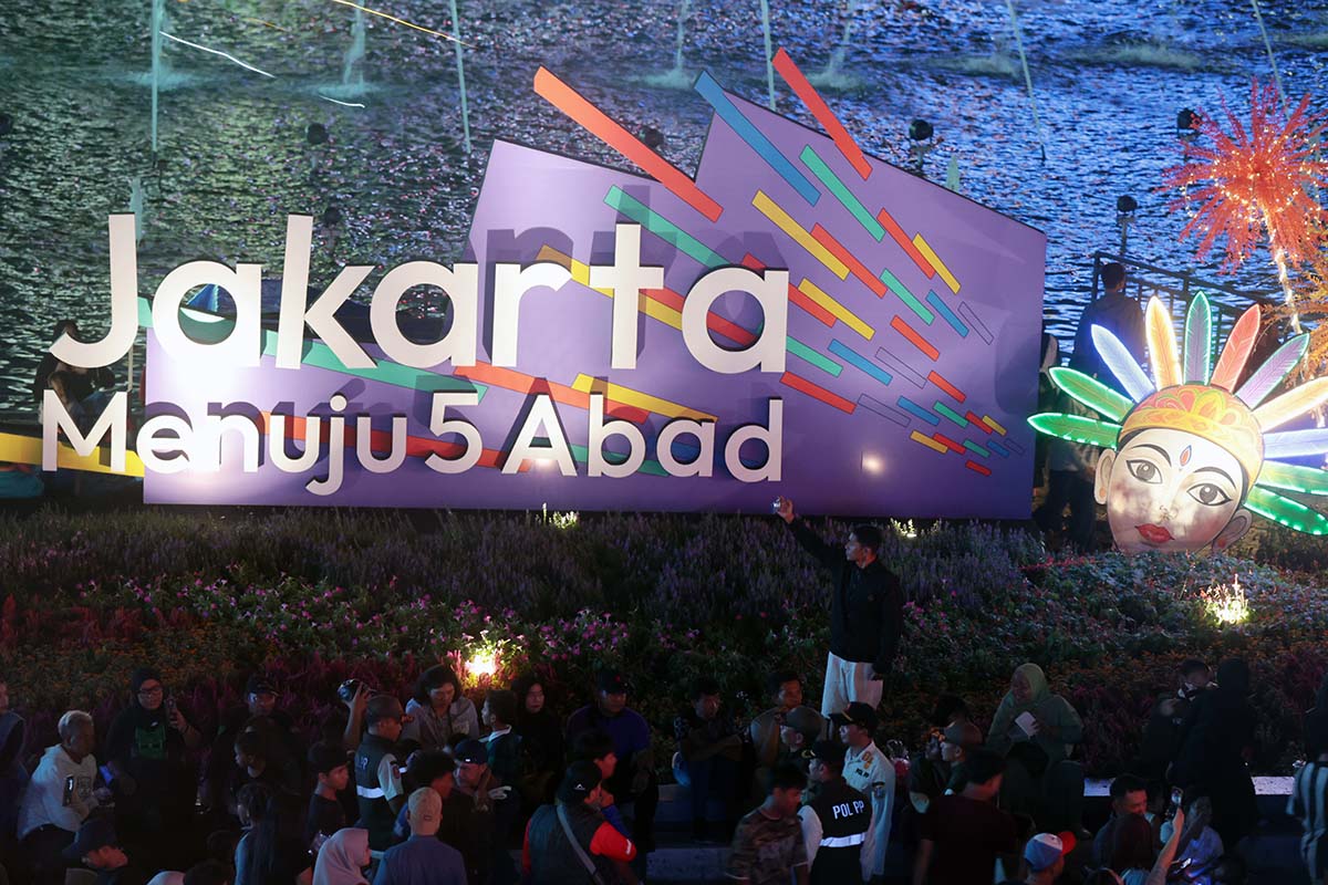 Lautan Manusia di Bundaran HI Meriahkan HUT ke-499 Jakarta