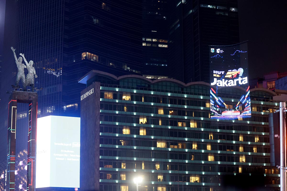 Lautan Manusia di Bundaran HI Meriahkan HUT ke-499 Jakarta
