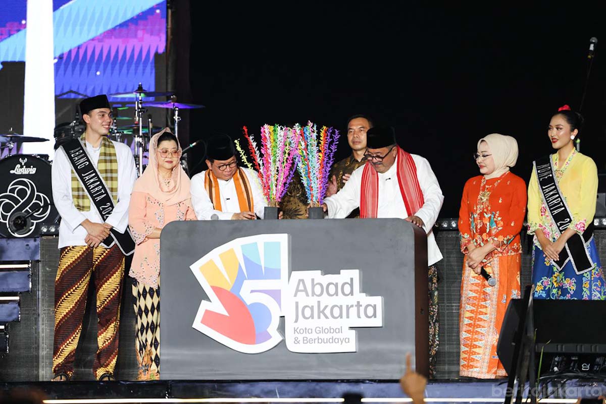 Lautan Manusia di Bundaran HI Meriahkan HUT ke-499 Jakarta