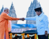 Momen Prabowo Dampingi PM Modi Menikmati Kemegahan Candi Prambanan