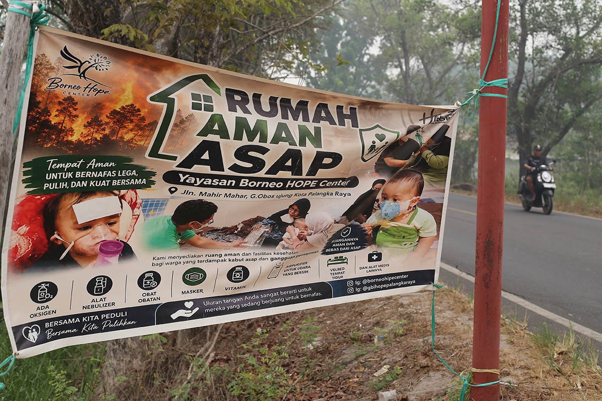 Kabut Asap Karhutla Mengancam Pernapasan, Rumah Oksigen Jadi Tempat Perlindungan Warga
